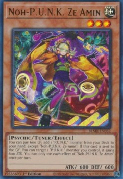 Noh-P.U.N.K. Ze Amin BLMR-EN062 Ultra Rare Englisch