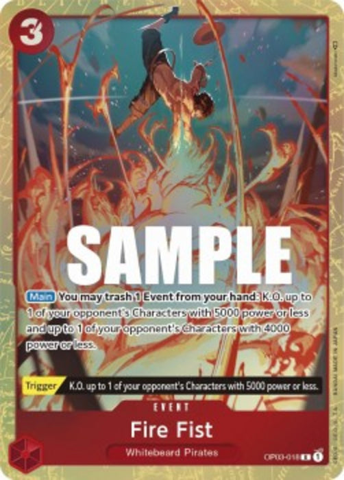 Fire Fist (OP03-018) (V.2) OP03 Alternate Art Englisch