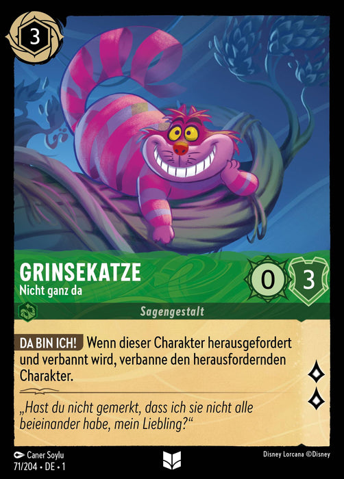 Grinsekatze - Nicht ganz da 1TFC-071 Uncommon Deutsch