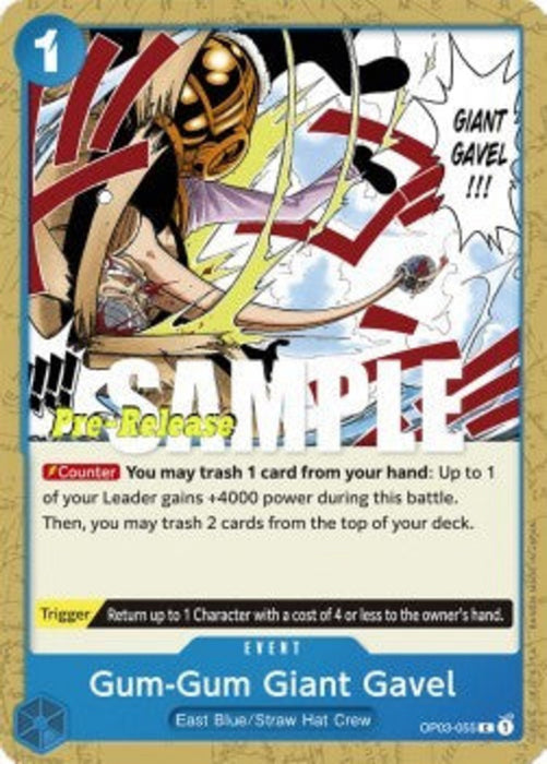Gum-Gum Giant Gavel (OP03-055) OP03P Common Englisch