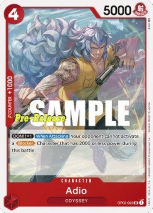 Adio (OP03-002) OP03P Uncommon Englisch