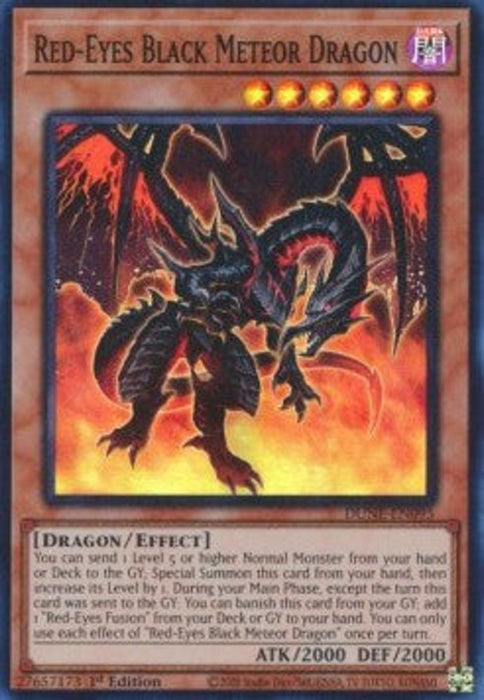 Red-Eyes Black Meteor Dragon DUNE-EN095 Super Rare Englisch