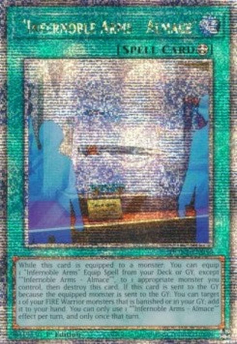 "Infernoble Arms - Almace" (V.2) DUNE-EN056 Quarter Century Secret Rare Englisch