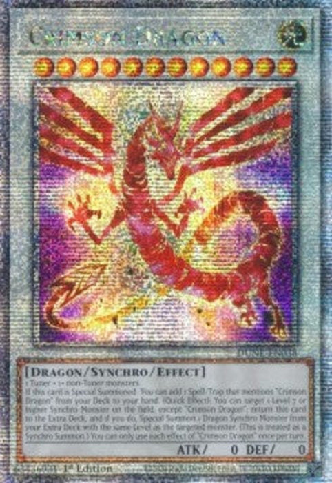 Crimson Dragon (V.3) DUNE-EN038 Quarter Century Secret Rare Englisch