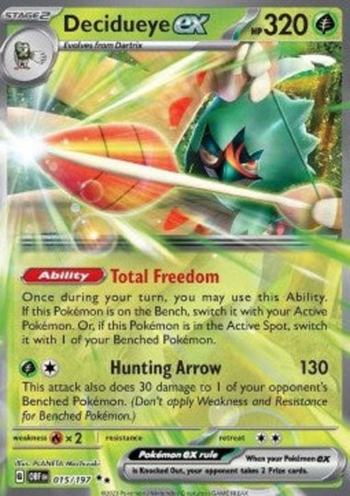 Decidueye ex OBF-015 Double Rare Englisch