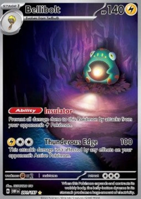 Bellibolt OBF-201 Illustration Rare Englisch