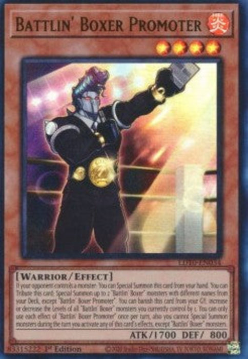 Battlin' Boxer Promoter LD10-EN034 Ultra Rare Englisch