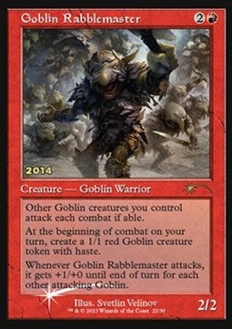 Goblin Rabblemaster 30C-2014 Rare Englisch