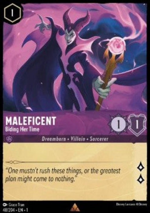 Maleficent - Biding Her Time 1TFC-048 Rare Englisch