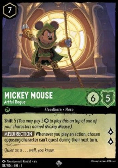 Mickey Mouse - Artful Rogue (V.1) 1TFC-088 Super Rare Englisch