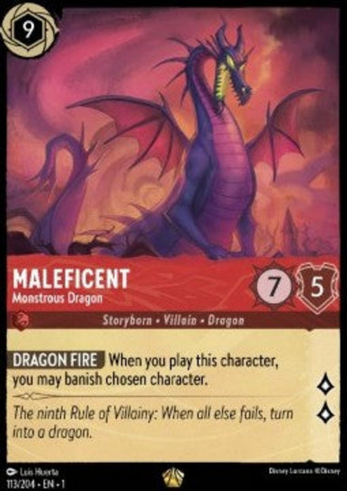 Maleficent - Monstrous Dragon 1TFC-113 Legendary Englisch