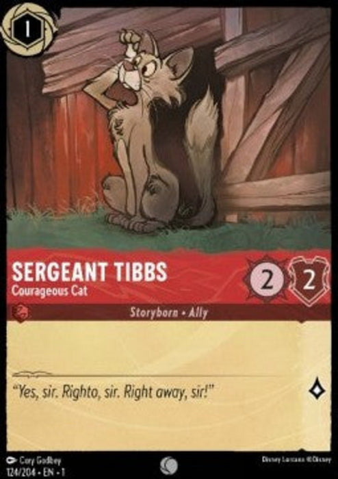 Sergeant Tibbs - Courageous Cat 1TFC-124 Common Englisch