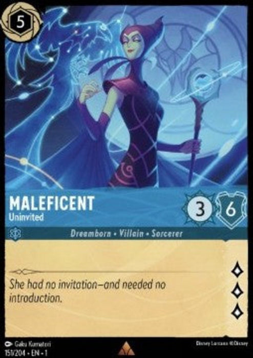 Maleficent - Uninvited 1TFC-151 Rare Englisch
