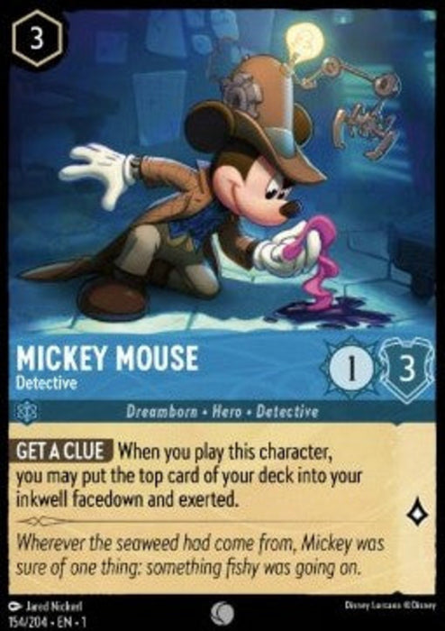 Mickey Mouse - Detective 1TFC-154 Common Englisch
