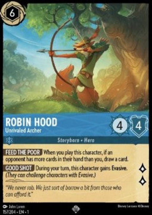 Robin Hood - Unrivaled Archer 1TFC-157 Super Rare Englisch