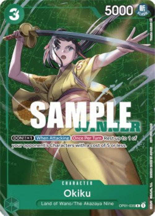 Okiku (OP01-035) (V.2) UP Rare Englisch