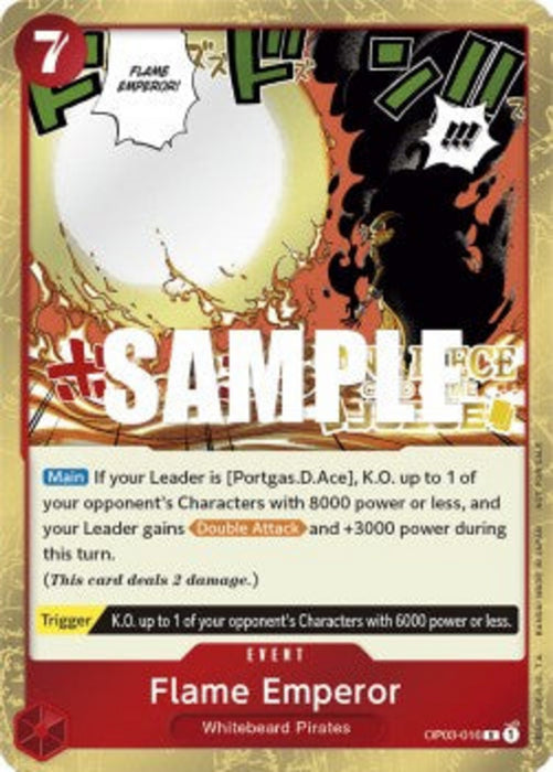 Flame Emperor (OP03-016) JDG Rare Englisch