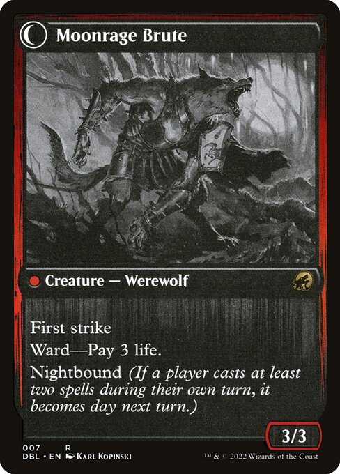 Brutal Cathar // Moonrage Brute - Back Face