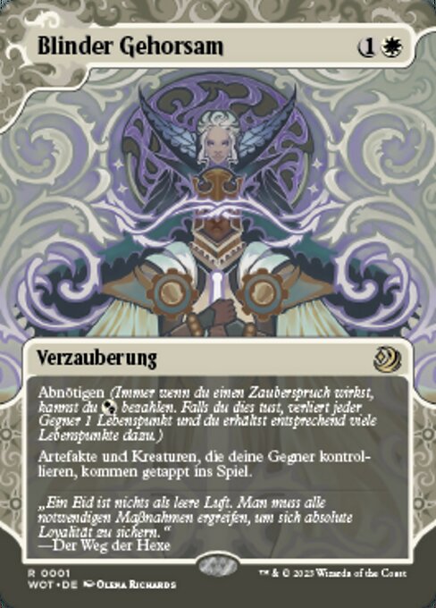 Blinder Gehorsam WOT-1 Rare Deutsch