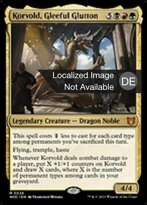 Korvold, Gleeful Glutton WOC-26 Mythic Deutsch