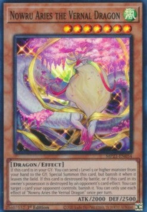 Nowru Aries the Vernal Dragon MP23-EN054 Super Rare Englisch