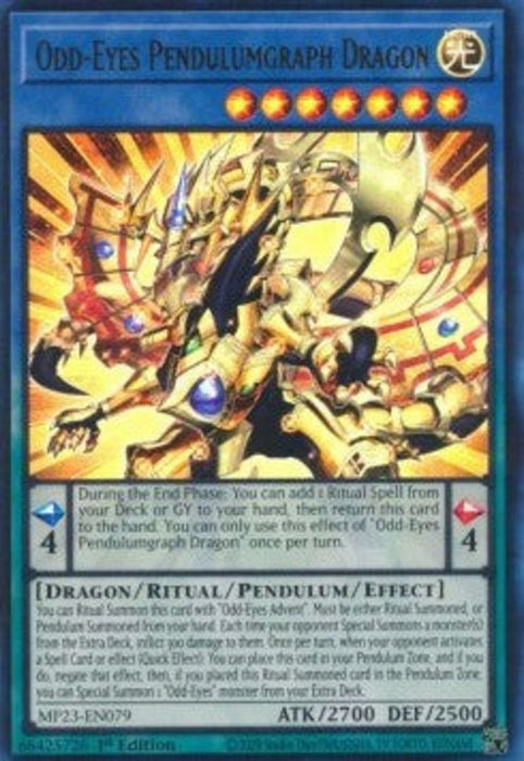 Odd-Eyes Pendulumgraph Dragon MP23-EN079 Ultra Rare Englisch