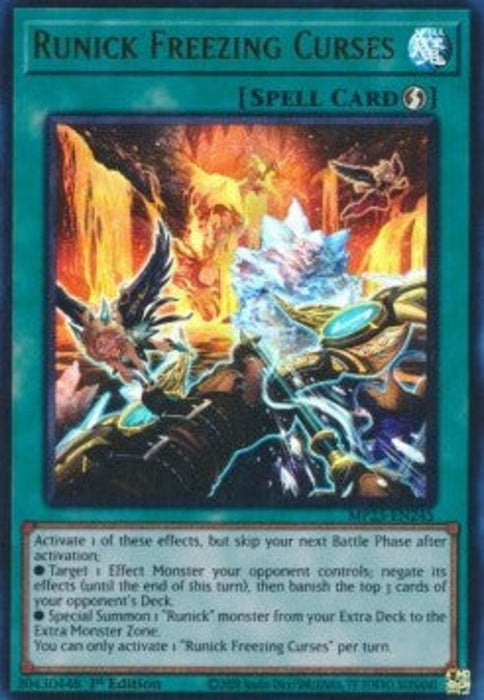 Runick Freezing Curses MP23-EN245 Ultra Rare Englisch