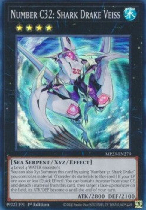 Number C32: Shark Drake Veiss MP23-EN279 Super Rare Englisch