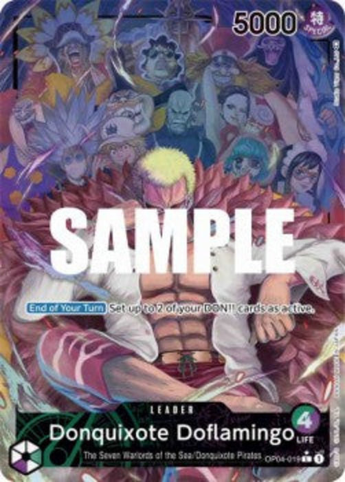 Donquixote Doflamingo (OP04-019) (V.2) OP04 Alternate Art Englisch