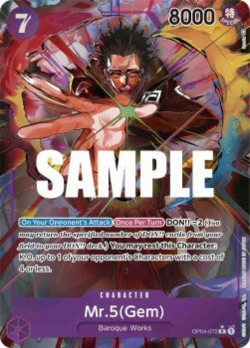 Mr.5(Gem) (OP04-072) (V.2) OP04 Alternate Art Englisch