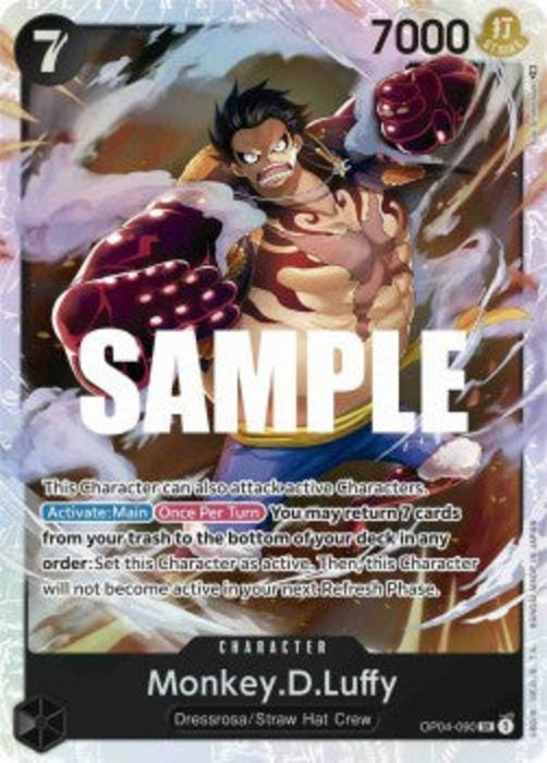 Monkey.D.Luffy (OP04-090) (V.1) OP04 Super Rare Englisch
