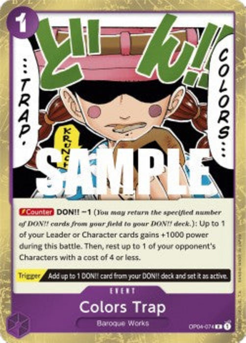 Colors Trap (OP04-074) OP04 Rare Englisch
