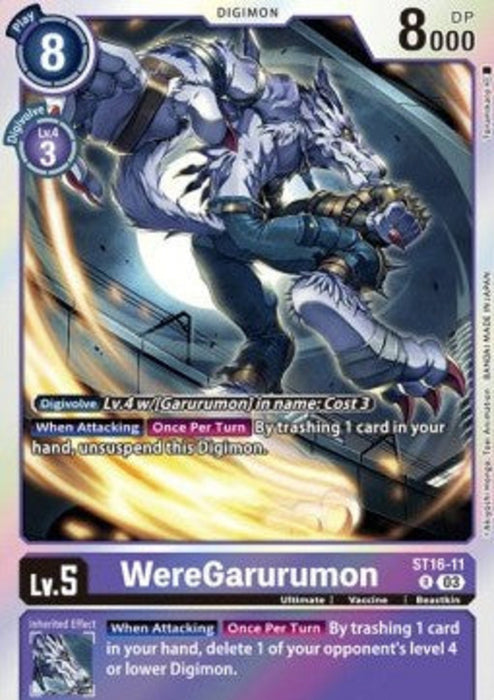 WereGarurumon (ST16-11) (V.1) ST-16 Rare Englisch