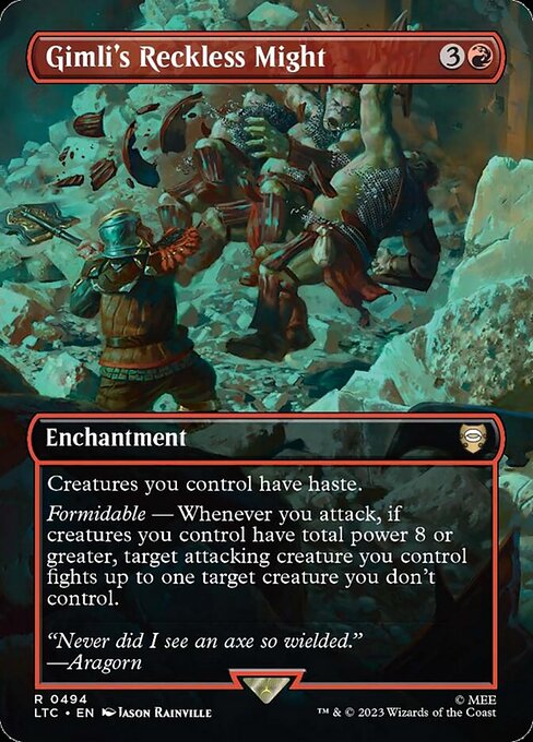 Gimli's Reckless Might (V.1) LTRH-494 Rare Englisch