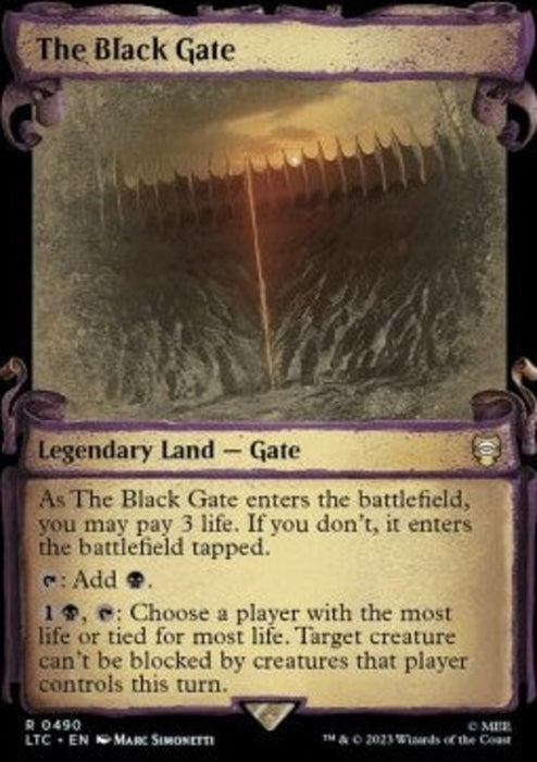 The Black Gate (V.1) LTRH-490 Rare Englisch