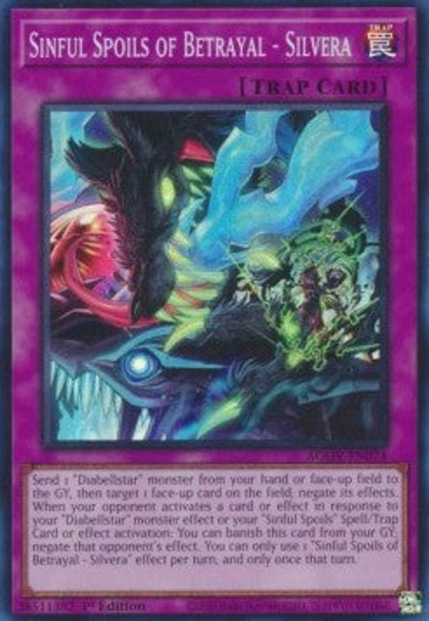 Sinful Spoils of Betrayal - Silvera AGOV-EN074 Super Rare Englisch