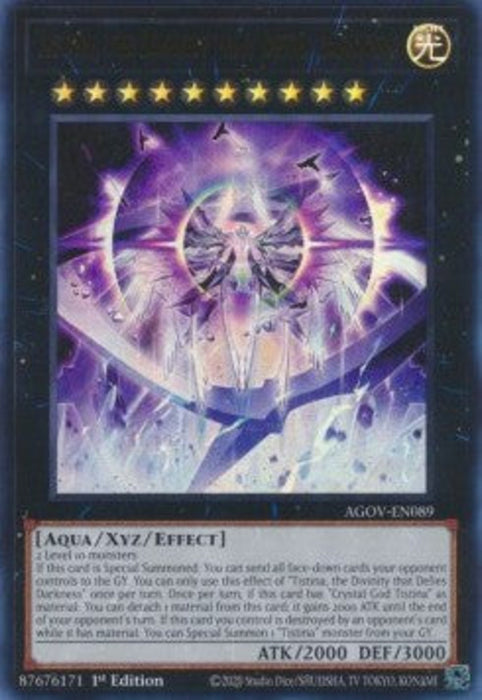Tistina, the Divinity that Defies Darkness (V.1) AGOV-EN089 Ultra Rare Englisch