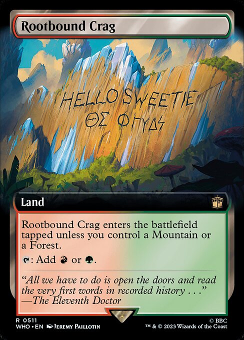 Rootbound Crag (V.1) XWHO-511 Rare Englisch