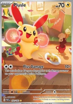 Plusle PAR-193 Illustration Rare Deutsch