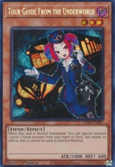Tour Guide From the Underworld (V.3) RA01-EN005 Secret Rare Englisch