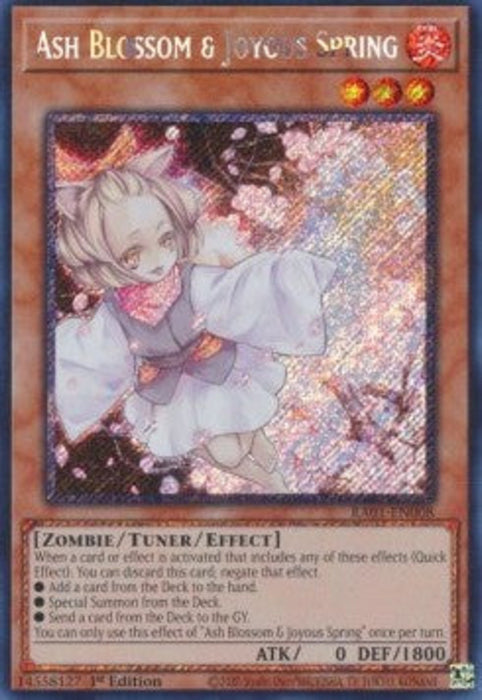 Ash Blossom & Joyous Spring (V.4) RA01-EN008 Platinum Secret Rare Englisch