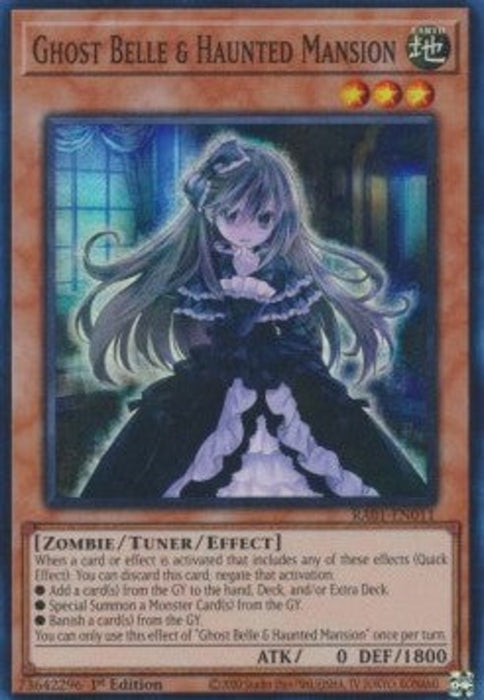 Ghost Belle & Haunted Mansion (V.1) RA01-EN011 Super Rare Englisch