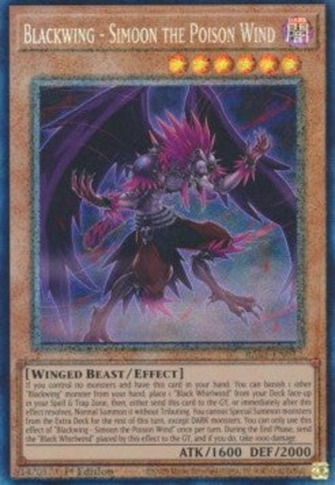 Blackwing - Simoon the Poison Wind (V.6) RA01-EN012 Collectors Rare Englisch