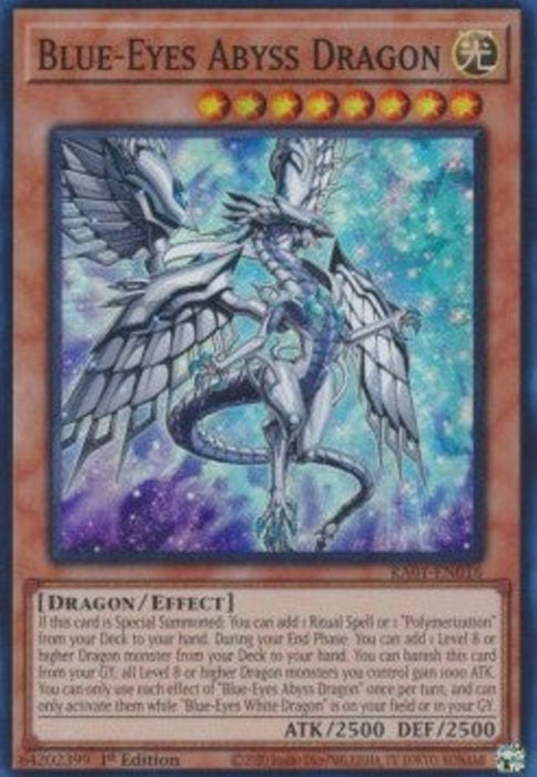 Blue-Eyes Abyss Dragon (V.1) RA01-EN016 Super Rare Englisch