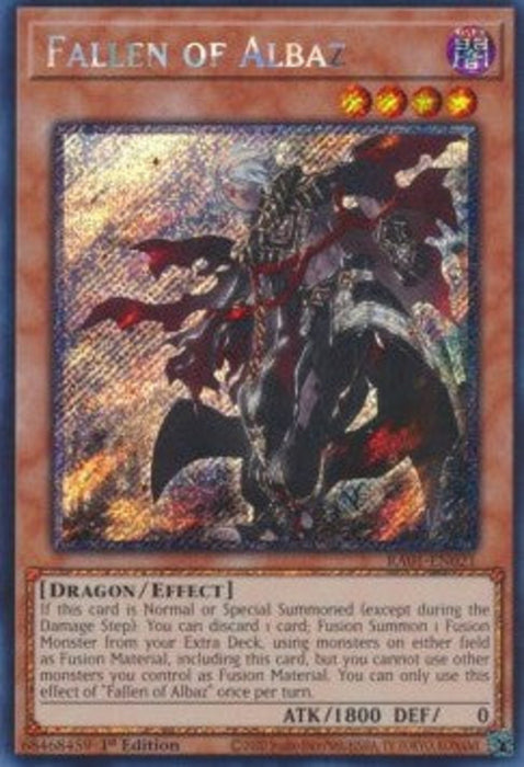 Fallen of Albaz (V.4) RA01-EN021 Platinum Secret Rare Englisch