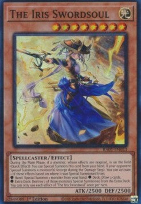 The Iris Swordsoul (V.1) RA01-EN023 Super Rare Englisch