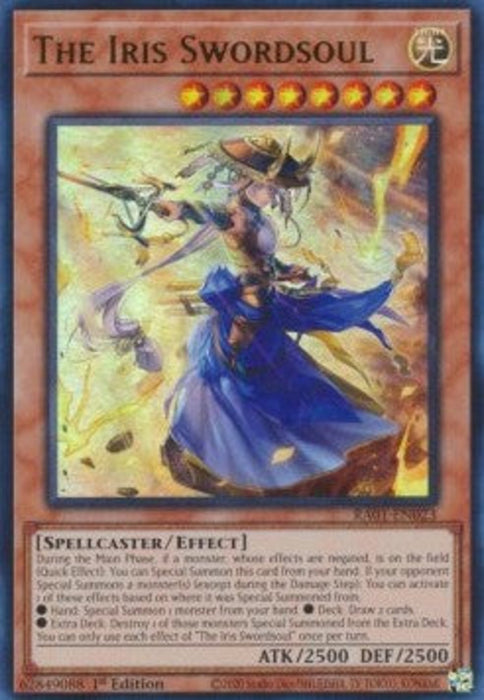 The Iris Swordsoul (V.2) RA01-EN023 Ultra Rare Englisch