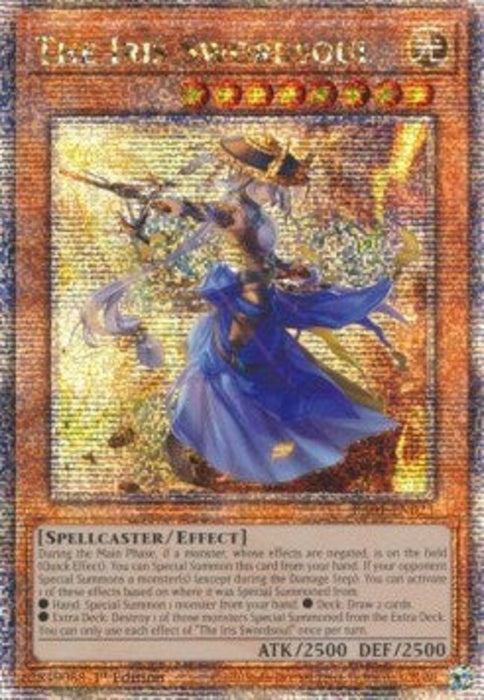 The Iris Swordsoul (V.5) RA01-EN023 Quarter Century Secret Rare Englisch
