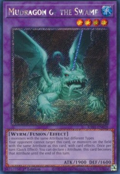 Mudragon of the Swamp (V.4) RA01-EN028 Platinum Secret Rare Englisch