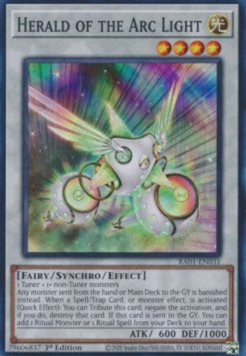 Herald of the Arc Light (V.1) RA01-EN031 Super Rare Englisch